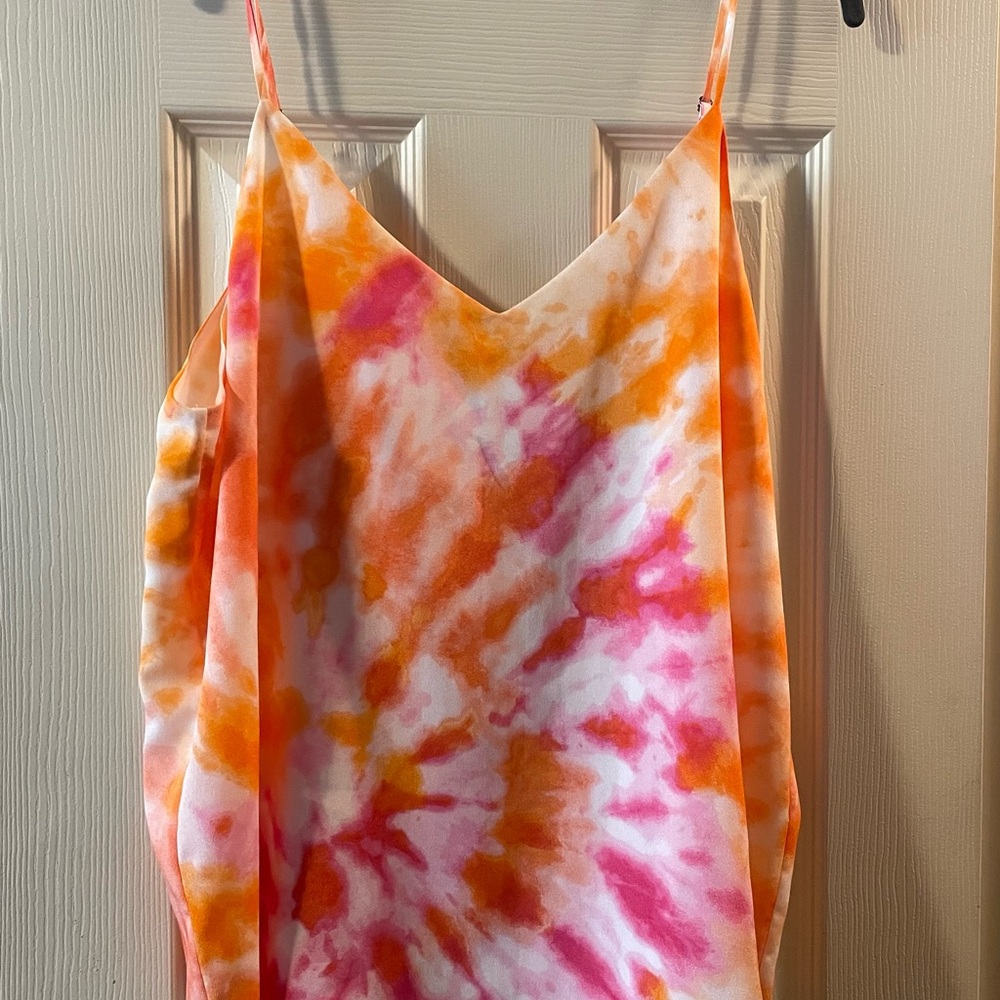 Vibrant Tie-Dye Camisole Top NWT Calvin Klein